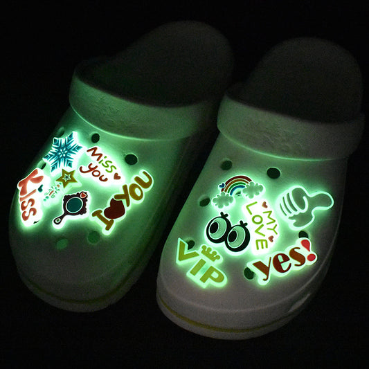 Luminous Heat Absorption Accessories for Soft Croc Rubber Shoes
