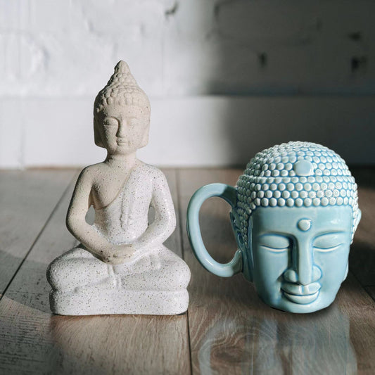 Creative Buddha Head Shaped Ceramic Mug