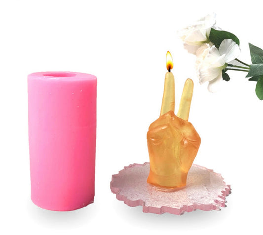 DIY Aromatherapy Candle Plaster Handmade Hand Candle Silicone Molds for Candles